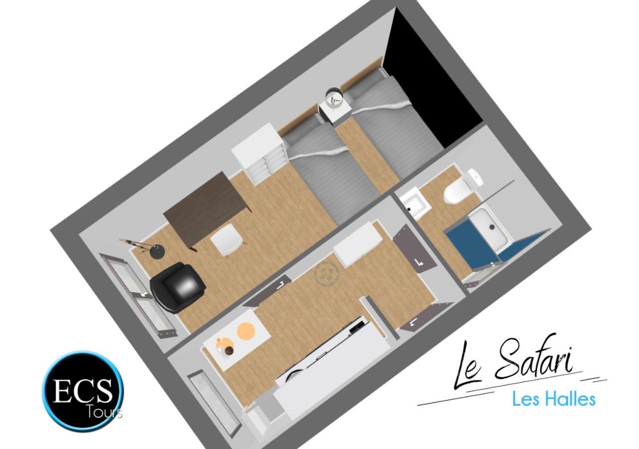 "Le Safari" - 2 Lits - Au Coeur Du Vieux Tours Lejlighed Eksteriør billede